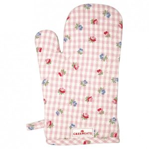 Guanto da forno – Grill glove Viola check pale pink
