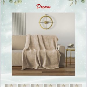 Coperta Plaid Agnellato Invernale Irge “Dream” In Flannel In Varie Dimensioni