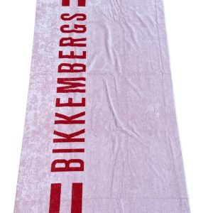 Telo Mare Asciugamano Piscina Bikkembergs 90×170 cm In Spugna Di Cotone