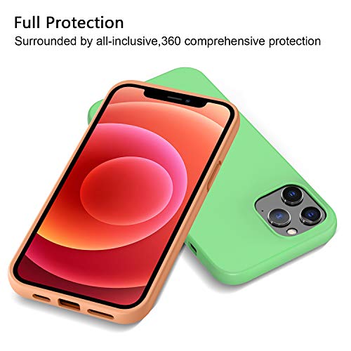 iVoler 10 Pack Case for iPhone 12 Pro and iPhone 12, Slim Soft TPU Silicone Anti-Scratch Shockproof Phone Case Cover (Black, Dark Green, Light Green, Blue, Orange, Wine Red, Red, Yelow, Purple, Brown) - immagine 6