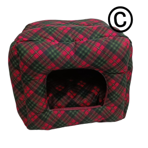 Cuccia Lettino Morbida Per Animali 57x37x37 Cm Chiusa Con Cuscino Estraibile