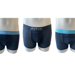 3 Boxer Biancheria Intima Uomo In Tinta Unita Aris In Puro Cotone Elasticizzato