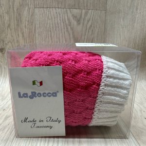 Cappellino Neonata La Rocca In Filo Di Cotone Taglia Unica Made In Italy