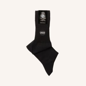6 Paia Calza Lunga Uomo Filo di Scozia Punto Tinta Unita Eleganti e Traspiranti