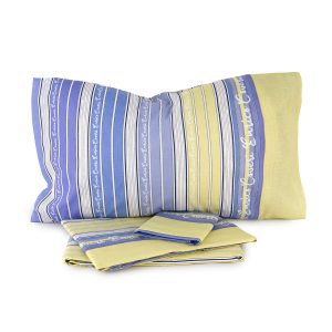 Completo Lenzuola Per Letto Singolo Enrico Coveri Stampato In Puro Cotone 100%