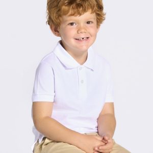 Maglietta Polo Bambino JHK Unisex In Cotone Manica Corta Estiva Scuola Casual
