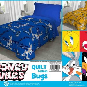 Trapunta Invernale Looney Tunes Letto Singolo 1 Posto Cartoni Animati Stampa 3D