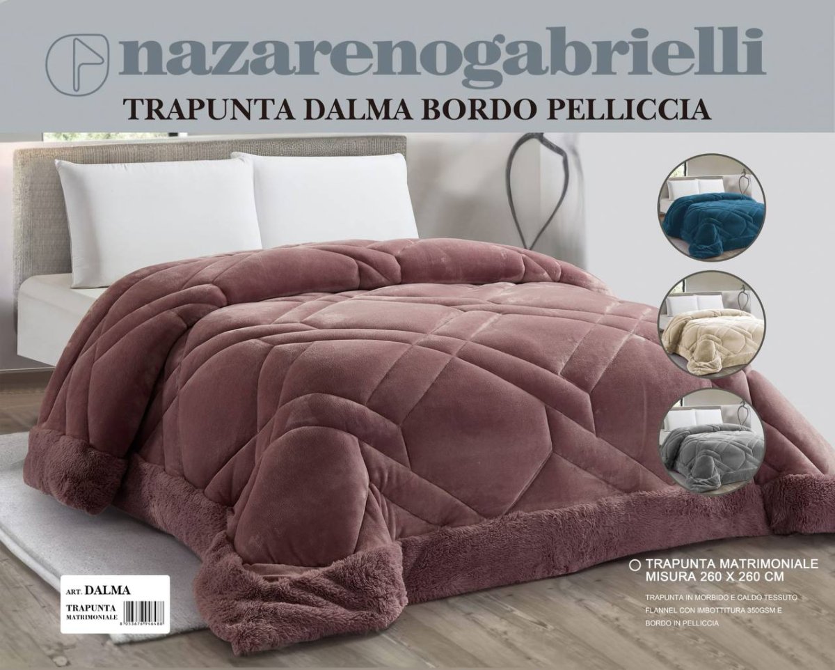 Trapunta Piumone Invernale Nazareno Gabrielli “Dalma” Matrimoniale In Flannel