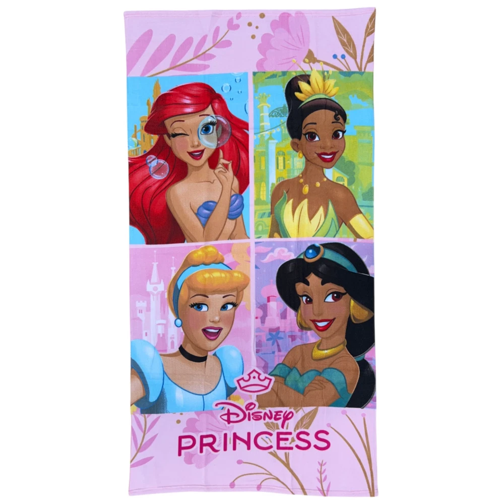 Telo Mare Spugna Bambina Disney Principesse Piscina Spiaggia Asciugamano 70×140