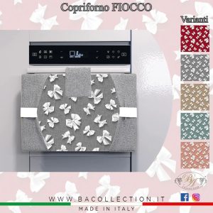 Copriforno Cucina BA Collection “Fiocco” imbottito in fantasia 47×35