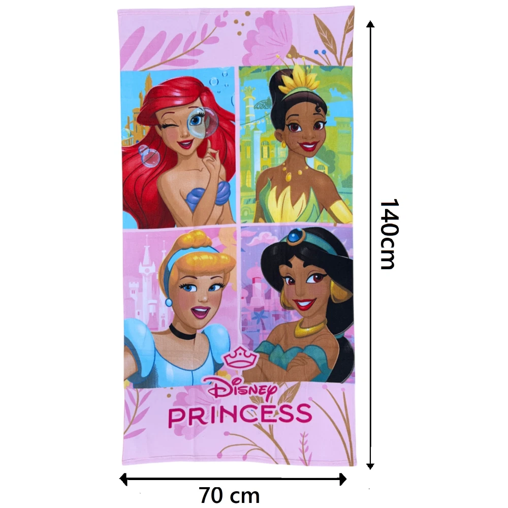 Telo Mare Spugna Bambina Disney Principesse Piscina Spiaggia Asciugamano 70×140 - immagine 5
